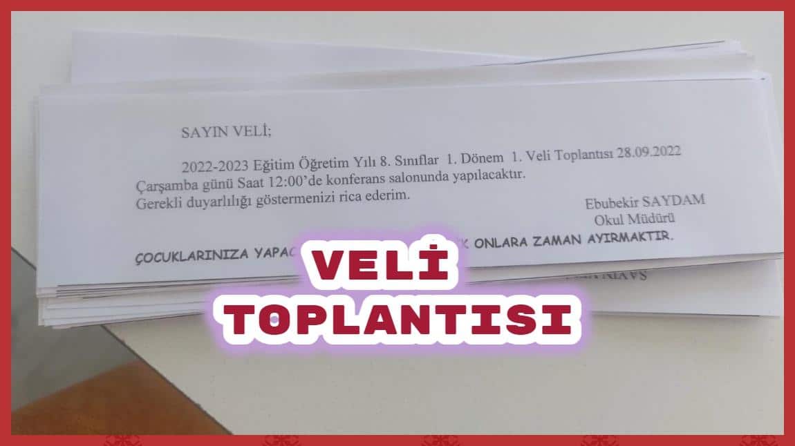 1. Dönem Veli Toplantısı